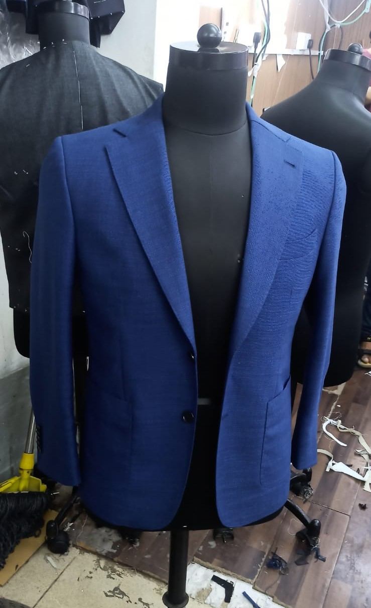 Blue tailored jacket