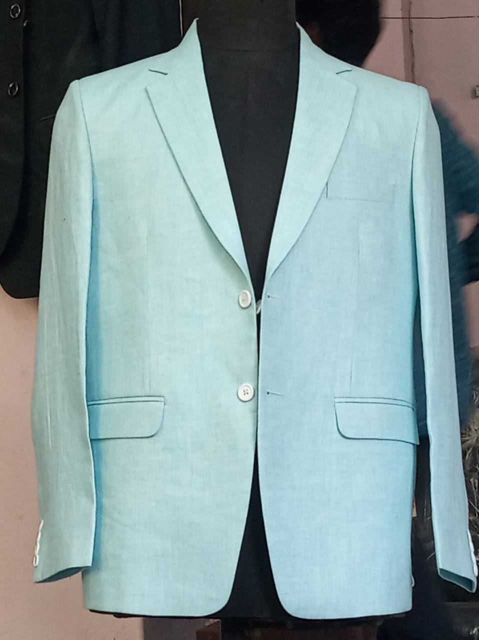 Light blue linen jacket